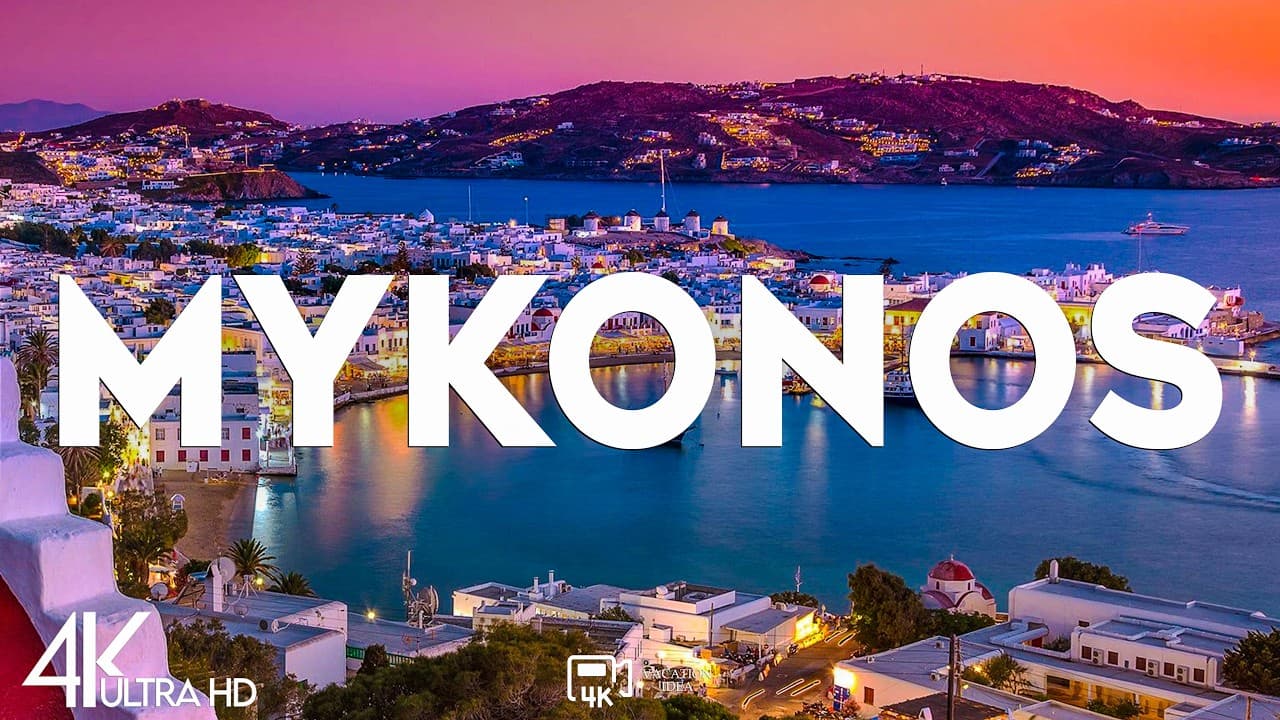 მიკონოსის ტური ვიდეოში